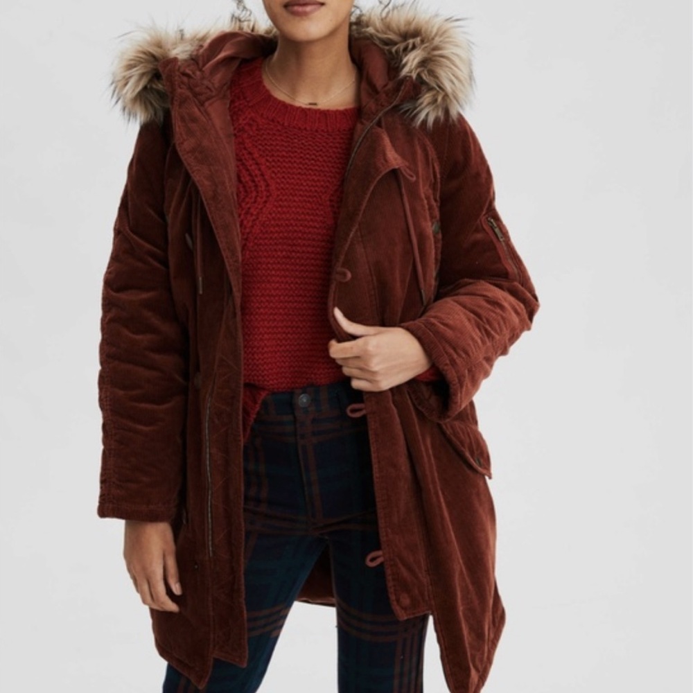 American Eagle Corduroy Parka